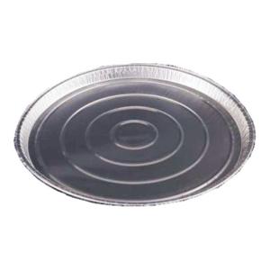 Embalagem circular de alumínio com borda ondulada Ø295x16 mm - A 1000 (vista oblíqua)