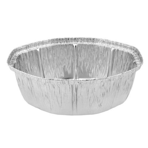 Aluminum foil ovall container with lid 256x192x87 mm - S 2600 + TI UÑA (oblique view)