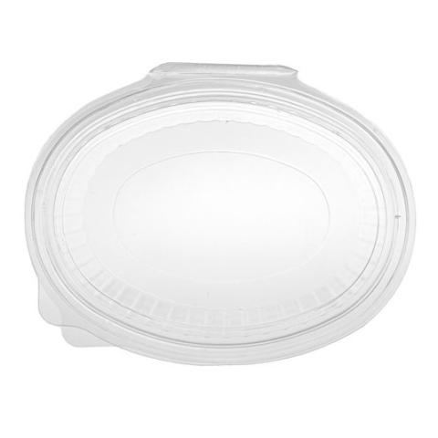 Embalagem de plástico OPS transparente oval com tampa 750 ml 188x153x65 mm. - G 750 (vista da planta)