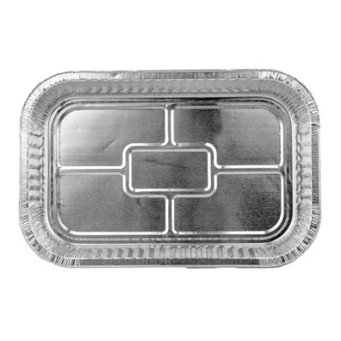 Envase de aluminio rectangular con borde rizado 282x185x37 mm - D 1500 (anlagenansicht)