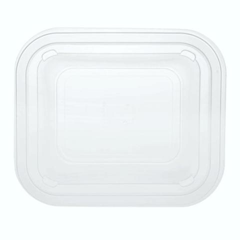 Rectangular transparent PP-EVOH-PP plastic thermosealable container 170x145x57mm - GBI D 500 (plant view)