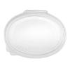 Oval transparent OPS plastic container with lid 750 ml 188x153x65 mm. - G 750 (plant view)
