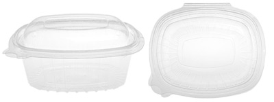OPS (Oriented Polystyrene) containers.