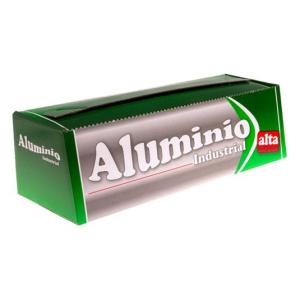 Rollo de papel de aluminio industrial alta resistencia 29cmx200 m. - E.29X200BL1-6 (vista oblicua)