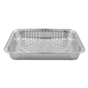 Rechteckige Aluminiumschale mit Bördelrand 227x177x30 mm. - D 800 MM (Schrägansicht)