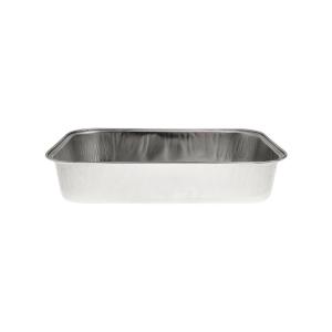 Rechteckiger alu-Schale mit rollrand 158x102x30 mm - D 370 (schräge Ansicht)