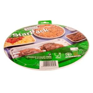 Envase de aluminio circular con borde rizado Ø250x14 mm - D 3 A 570 R (vista oblicua)