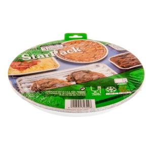 Envase de aluminio circular con borde rizado Ø247x23 mm - D 3 A 900 R (vista oblicua)