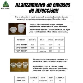 Fedinsa: Lanzamiento de envases de inyeción