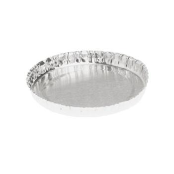 Envase circular de aluminio con borde rizado Ø61x7 mm - C  21 (vista oblicua)