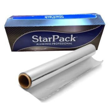 Lebensmittelechte Aluminiumfolienrolle 40 cm × 2,5 kg – E.40X2,5PRO1 (Pack- und Rollenansicht)