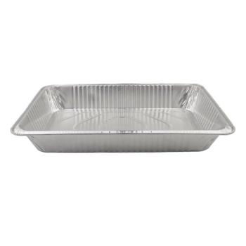 Rechteckiger alu-Schale mit rollrand 227x177x80 mm. - D 11450* (schräge Ansicht)