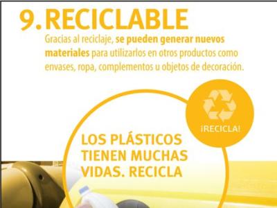 Envases plásticos: 9 Reciclable