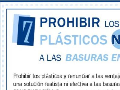 Plásticos: 7 - Prohibir los plásticos no es la solución.