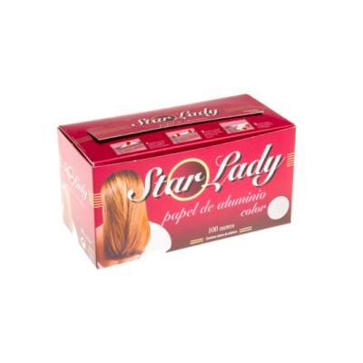 Rollo de papel de aluminio especial peluquerías de 100 m - STARLADY ALUM (vista oblicua)