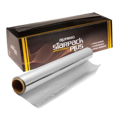 Lebensmittelechte Aluminiumfolienrolle STARPACK PLUS 29cmx200 m- E.29X200PLUS1 (Pack- und Rollenansicht)