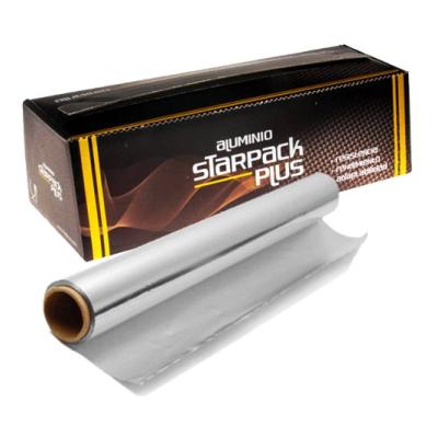 Lebensmittelechte Aluminiumfolienrolle STARPACK PLUS 29cmx200 m - E.29X200PLUS1 (Pack- und Rollenansicht)