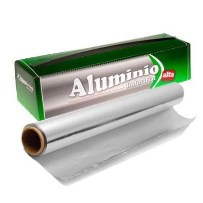 Food-grade aluminum foil roll 40 cm × 2.1 kg - E.40X2,1BL2-6 (pack + roll view)