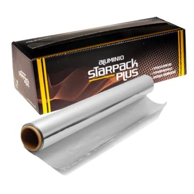Rollo de papel de aluminio alimentario STARPACK PLUS 29cmx250 m. - E.29X250PLUS1 (vista pack + rollo)