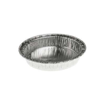 Round aluminum foil container with crimped edge Ø64x11 - A 24 (oblique view)