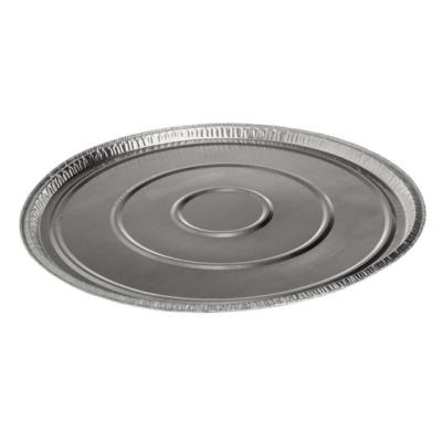 Barquette ronde en aluminium bord recourbé Ø220x7 mm - A 230 (vue oblique)