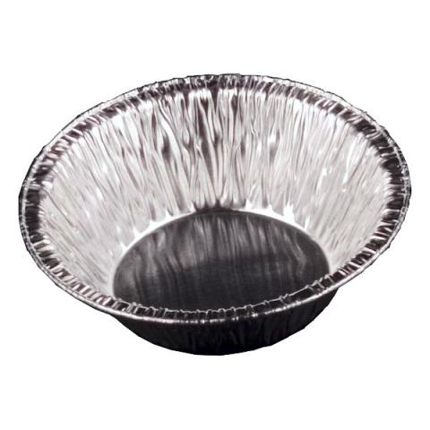 Envase de aluminio circular con borde rizado Ø68x9 mm - A36 -brillo