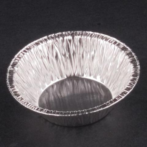 Envase de aluminio circular con borde rizado Ø68x9 mm - A36 - fondo negro