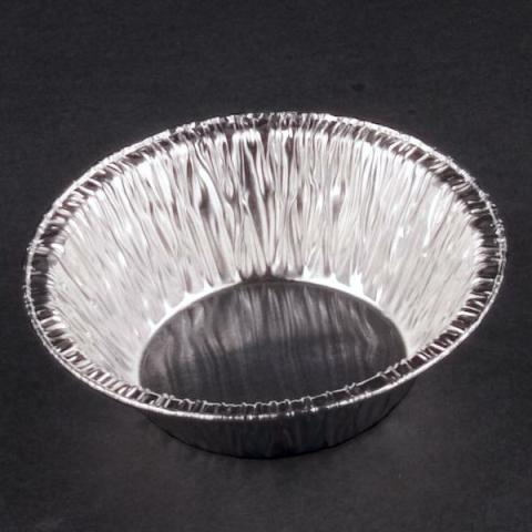 Envase de aluminio circular con borde rizado Ø68x9 mm - A36 - fondo negro brillo
