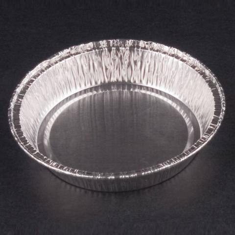 Envase de aluminio circular con borde rizado Ø92x15 - A85 - fondo negro