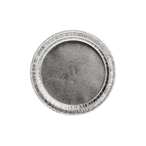Envase circular de aluminio con borde rizado - A 24 (vista planta)