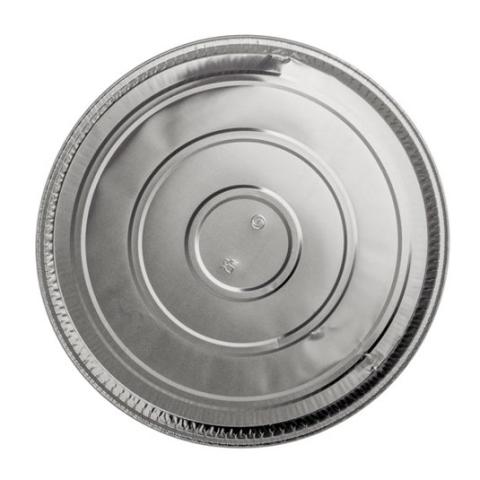 Envase circular de aluminio con borde rizado Ø330x14 mm - A 1055 (vista planta)