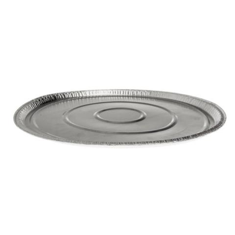 Embalagem circular de alumínio com borda ondulada Ø220x7mm - A 230 (vista elevada)