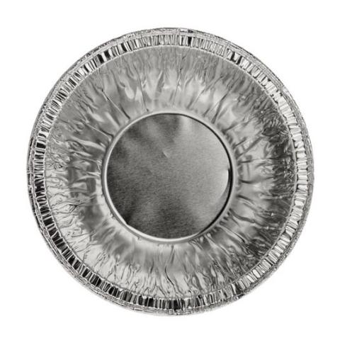 Envase de aluminio circular con borde rizado - Ø113x48mm - A250 (vista planta)