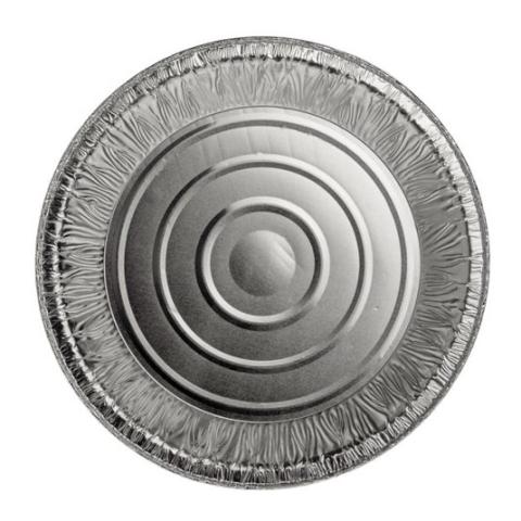 Envase circular de aluminio con borde rizado Ø202x19 mm - A 460 (vista planta)