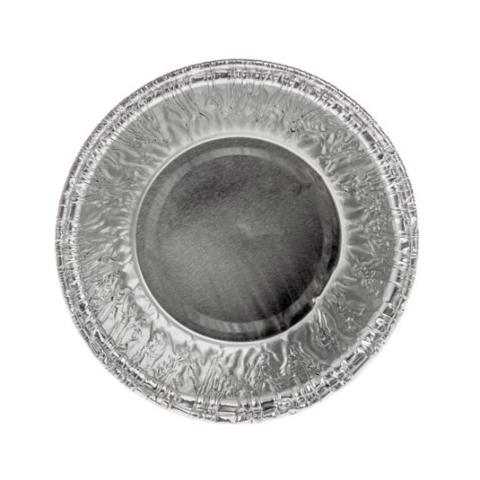 Embalagem circular de alumínio com borda ondulada Ø80x46 mm - A135 (vista da planta)