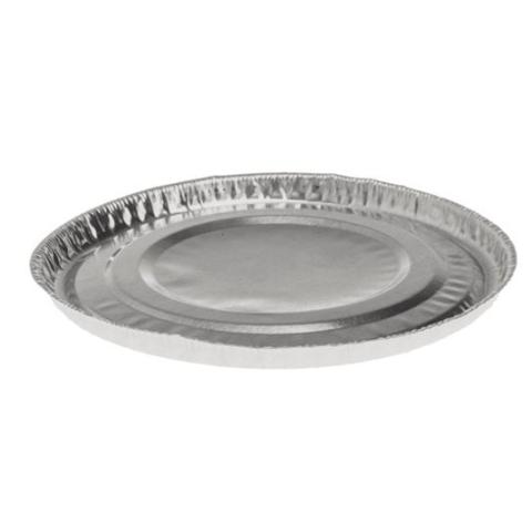 Envase de aluminio circular con borde rizado Ø88x7 mm - C 27 (vista lateral)