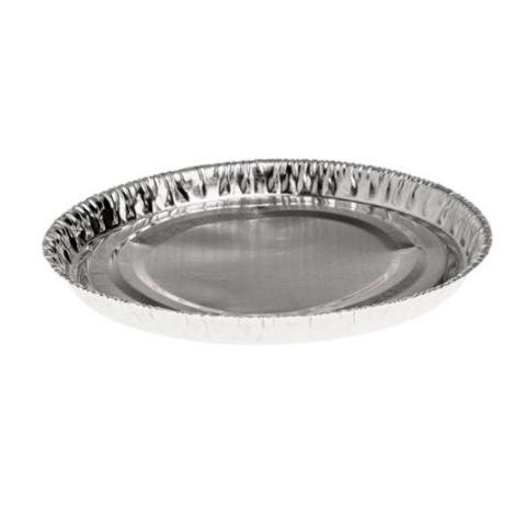 Envase de aluminio circular con borde rizado Ø81x7 mm - C 42 (vista lateral)