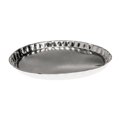 Envase de aluminio circular con borde rizado Ø101x7 mm - C 70 (vista lateral)