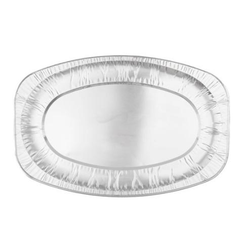 Oval aluminum tray 550x360x23 mm - D 55X36 (plant view)