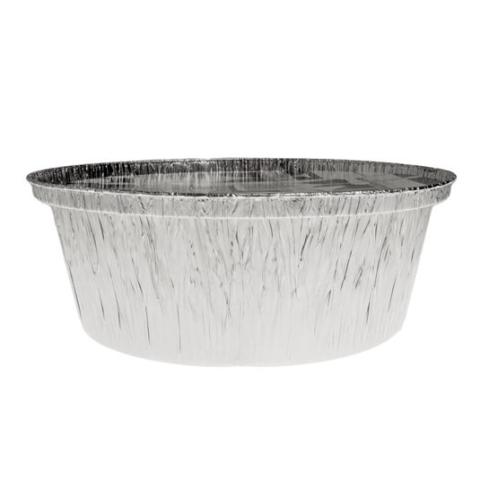  Aluminium foil rounded container with lid Ø216x68 mm - B 1900 + TI UÑA (elevation view)