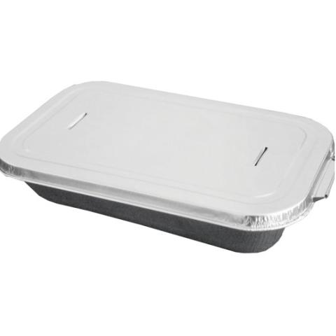 Aluminum foil rectangular lid for container D390 171x103x7 mm - ED 390 (closed view)