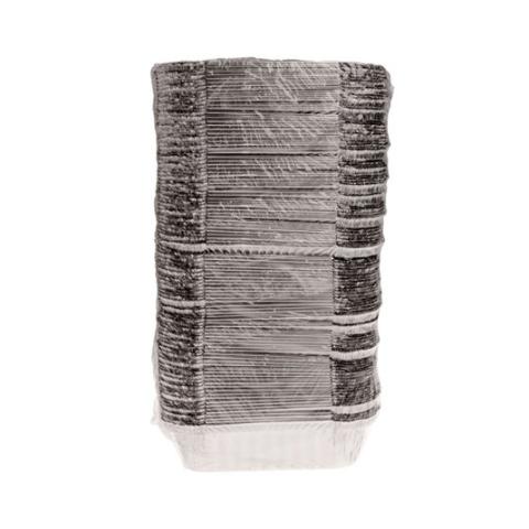 Rechteckige Aluminiumschale mit Bördelrand und erhöhtem Rand 152x107x32 mm - CE 380 (Höhenansicht)