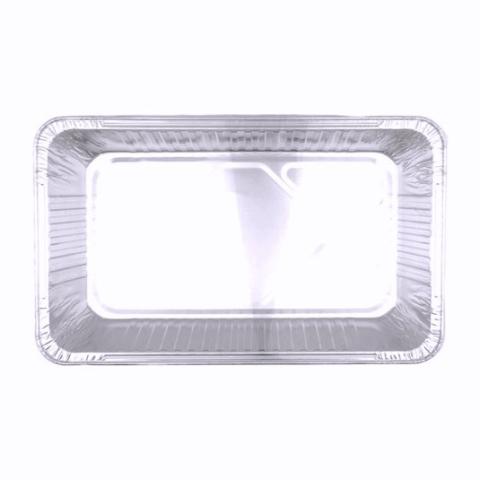 Rechteckige Aluminiumschale mit Bördelrand 526x326x80 mm - CD11450 (Draufsicht)