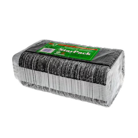 Rectangular aluminum foil container with crimped edge 152x107x32 mm - CE 380 (oblique view 2)