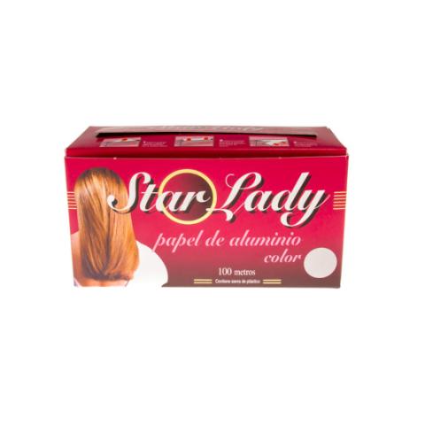 Rollo de papel de aluminio especial peluquerías de 100 m - STARLADY ALUM (vista frontal)