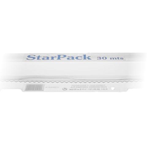 Lebensmittelechte Aluminiumfolienrolle 29 cm x 30 m mit transparentem Spender – STAR 10 30 B (Detailansicht)
