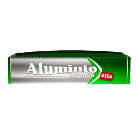 Rollo de papel de aluminio industrial alta resistencia 40cmx300 m. - E.40X300BL1-6 (vista pack frontal)