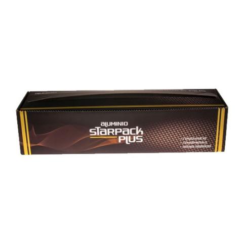Rouleau de papier aluminium alimentaire STARPACK PLUS 40cmx300 m - E.40X300PLUS1 (vue pack avant)