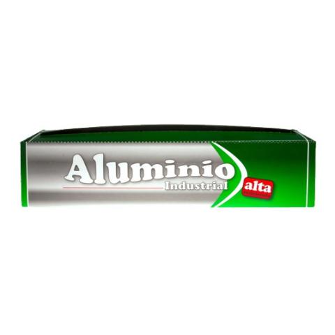 Rouleau de papier aluminium alimentaire 40cmx150 m. - E.40X150BL1-6 (vue pack avant)