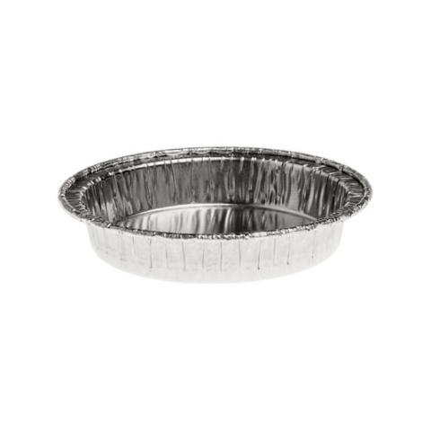 Round aluminum foil container with crimped edge Ø64x11 mm - A 24 (elevation view)